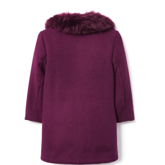 ❤️JANIE AND JACK GIRLS FAUX FUR TRIM COAT❤️ - Picture 2 of 8